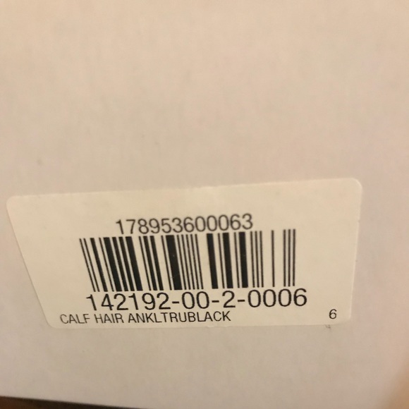 NWT GAP Black Calf Hair Ankle Boots - Picture 5 of 6